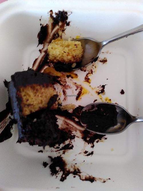 Chocolate orange cake half finished 🤤 (October 2024) at Martina's in St Agnes