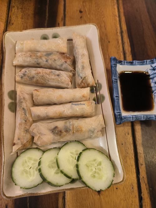 Vegetables fried rolls at Moon Coffee and Restaurant in Hoi An