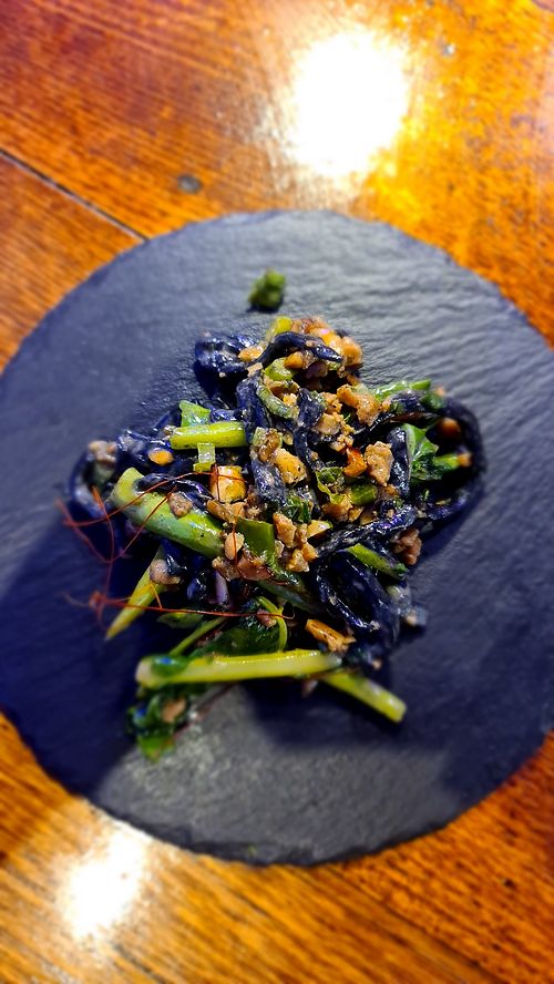 Charcoal noodles-housemade at Shu in Collingwood