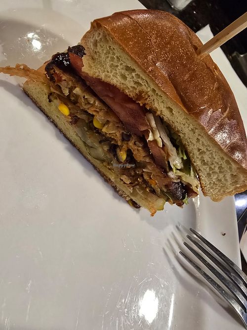 Whiskey River BBQ burger sub veggie patty at Red Robin in Apple Valley