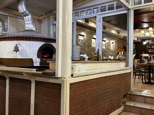 Pizza oven   at Ariadne Restaurant and Pizzeria in Crete