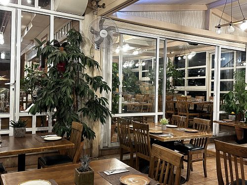 Nice outdoor seating   at Ariadne Restaurant and Pizzeria in Crete