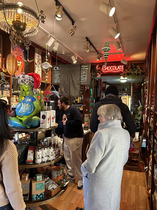 Inside  at Choquiero Cacao Cafe in Nevada City