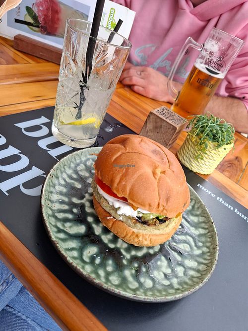 Veggie burger (with vegan mayonnaise) at Burc  in Mallorca