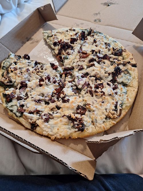 Grabbed a slice before I took a picture lol at New Orleans Pizza in Listowel