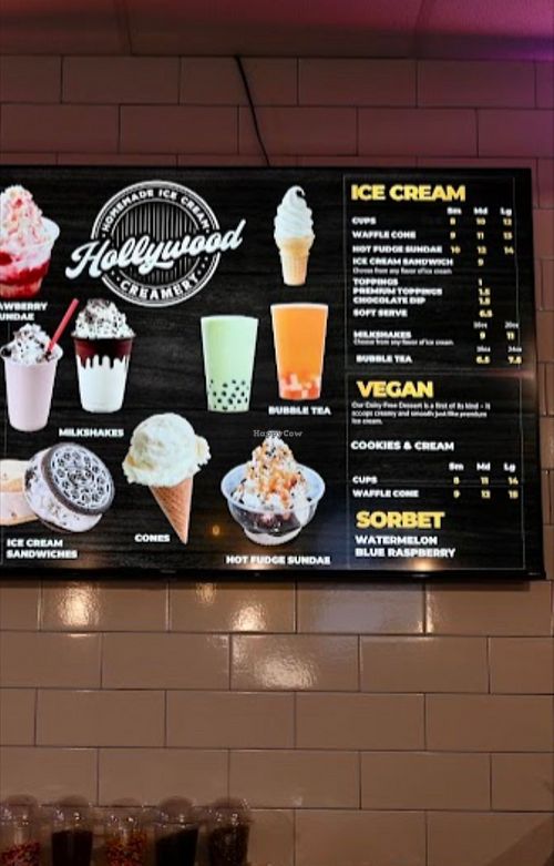 Vegan ice cream at Block 40 Food Hall in Hollywood