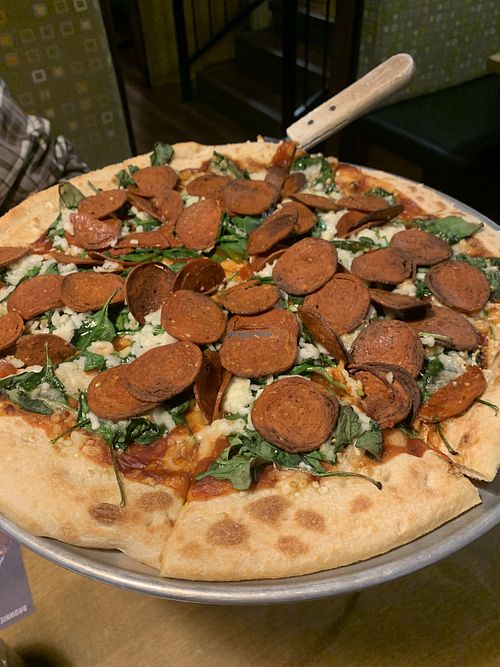 Vegan pizzaa  at Pizza Delight in Bridgewater