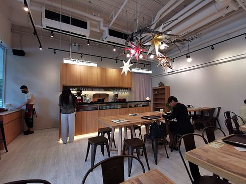 Inner dining area at Nature Cafe - SMU - 自然疏食 in Central Singapore