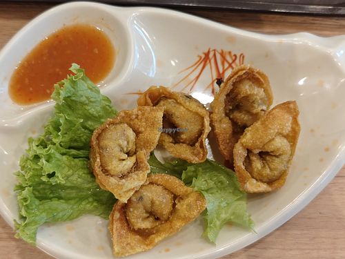 Fried wanton at Nature Cafe - SMU - 自然疏食 in Central Singapore