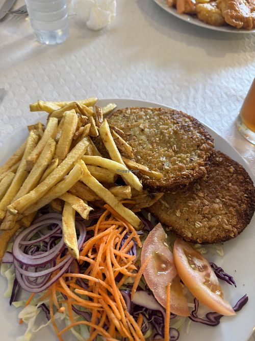 Quinoa “burger"  at Restaurante Ilhéu in Sao Miguel