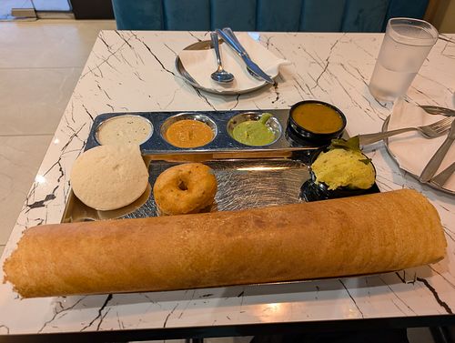 Breakfast tiffin at Yummy Dosa in Ilford