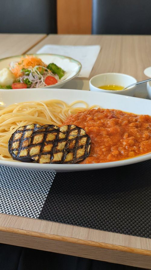 根菜と大豆ミートのボロネーゼ at Restaurant Pinomonte - レストラン「ピノモンテ」 in Matsuyama