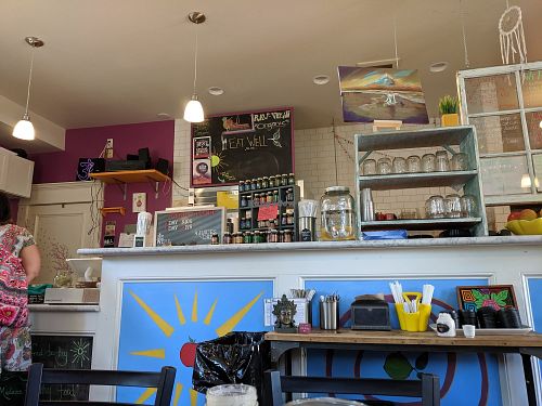 Interior at Salud Live Kitchen and Juice Bar in Bend