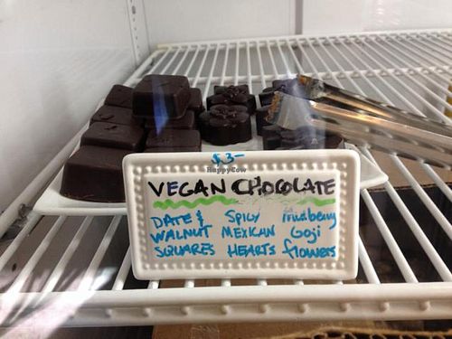 Excellent vegan chocolates! at Salud Live Kitchen and Juice Bar in Bend