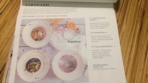 latest menu 1 at Cafe Ukrop II in St Petersburg