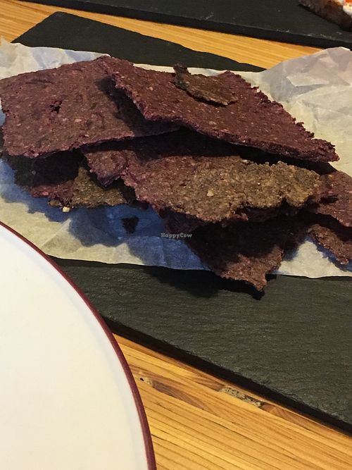 Beetroot raw bread at Cafe Ukrop II in St Petersburg
