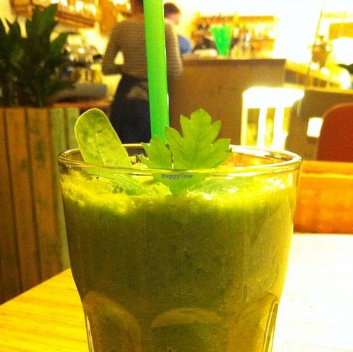 Delicious smoothie at Cafe Ukrop II in St Petersburg