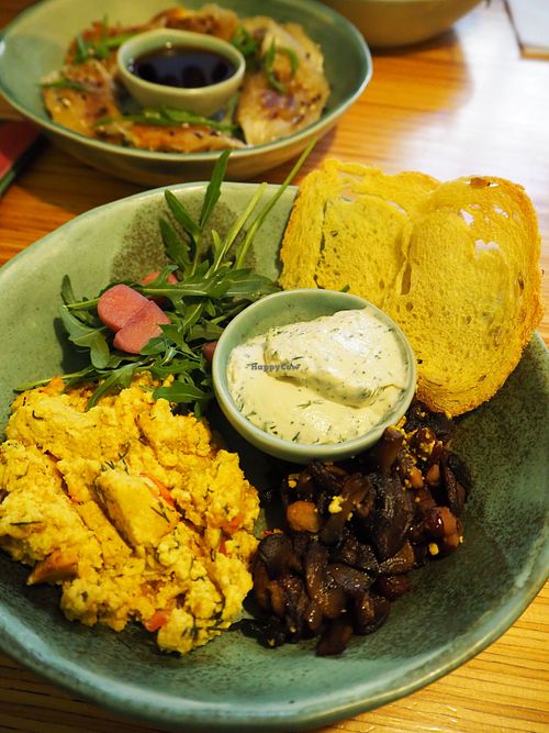 Scrambled tofu at Cafe Ukrop II in St Petersburg