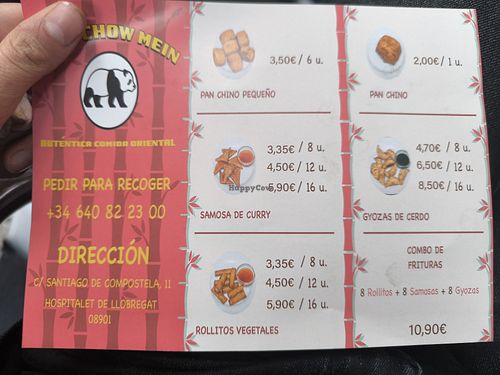 Menú at Wok Chow Mein in Lhospitalet De Llobregat