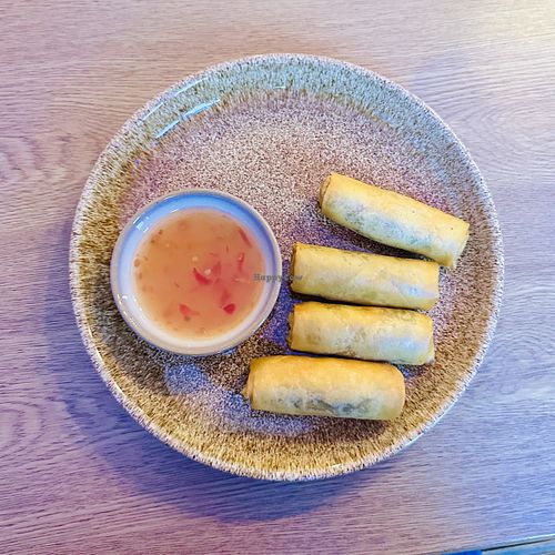 Homemade Vegan Spring Rolls  at Hot Thai Hazel Grove in Stockport