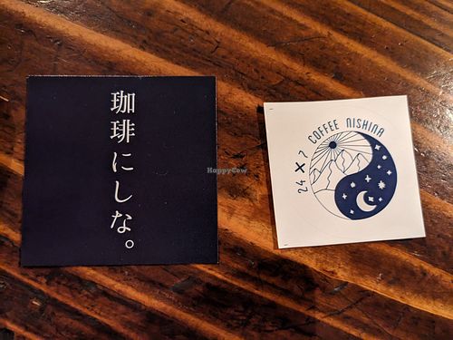 Stickers at Have Some Coffee - 珈琲にしな。 in Naha
