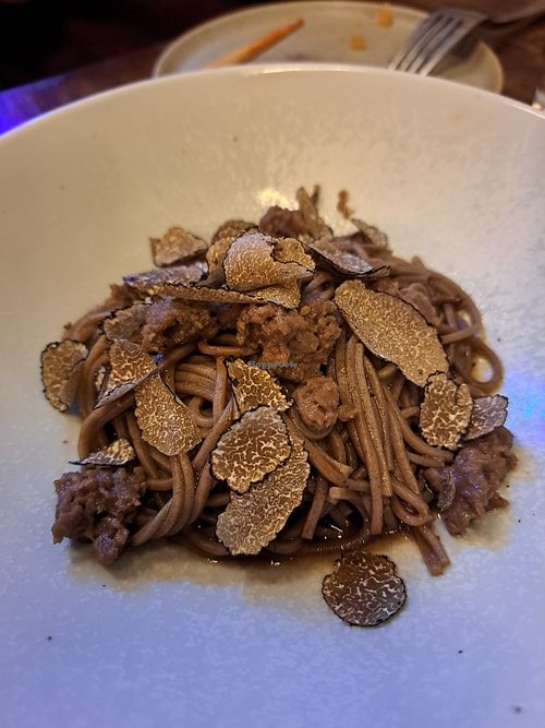 Truffle soba noodles at Natsu in Montreal