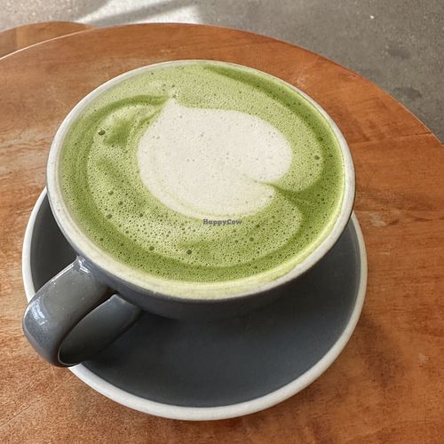 Matcha Latte made with Oat Milk  at Neo Coffee Bar in Toronto