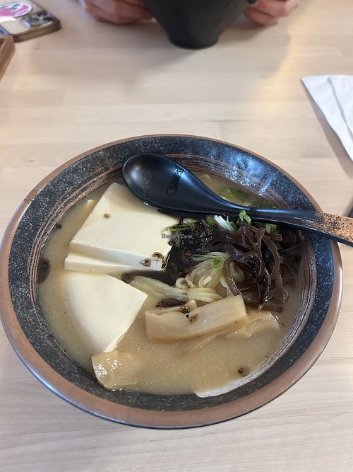 Vegan miso ramenn  at Isshin Ramen & More  in Auburn