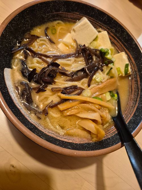 Vegan miso ramen at Isshin Ramen & More  in Auburn