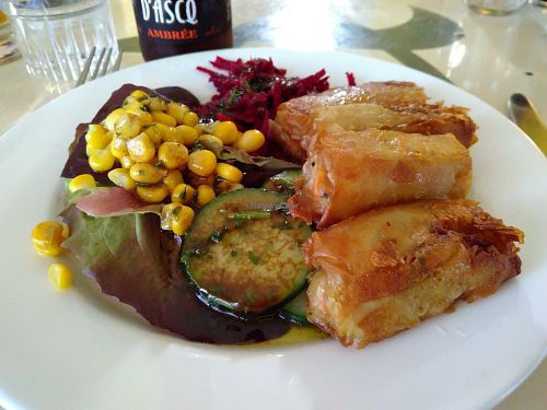 "nem" (spring rolls) at La Bonne Heure - Non Veg in Paris