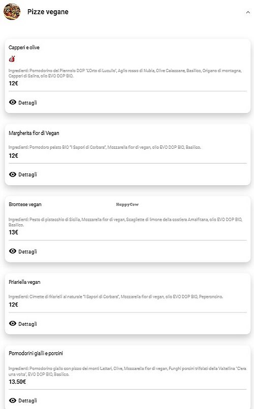 Vegan Pizzas (with vegan cheese) at Capperi che Pizza in Castellammare Di Stabia