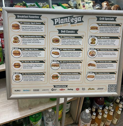The full menu  at Plantega - Fresh 1 Deli & Grill in Astoria