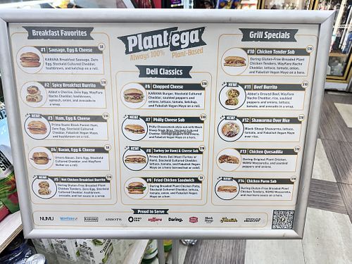 Menu, Nov 2024  at Plantega - Fresh 1 Deli & Grill in Astoria