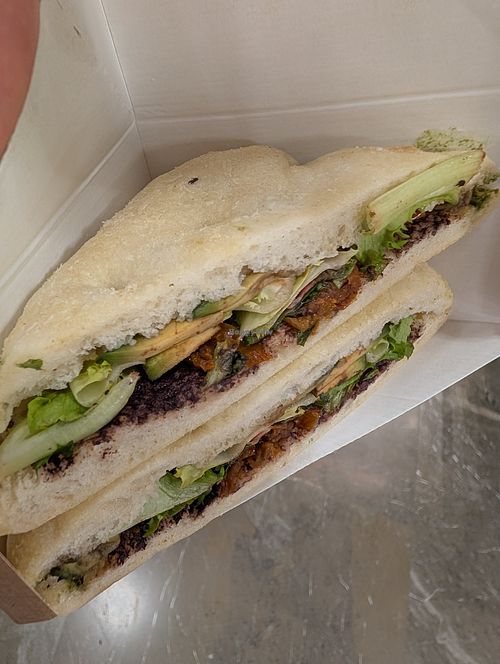 Vegan focaccia at MAD - Fengo - T4S in Madrid