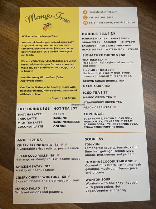   at Mango Tree  in Fonthill