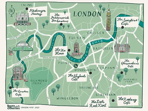 Roots & Berries runs numerous cafes in London, and offers event catering at The Songbird Café in South East London