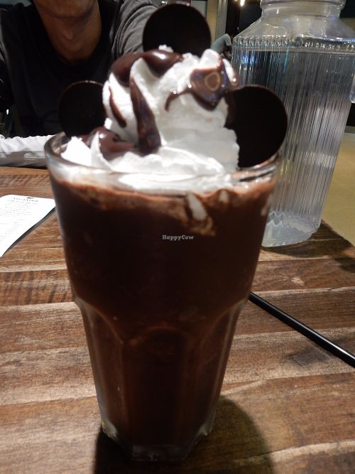 Dark chocolate smootie at Veganerie - Mercury Ville in Bangkok