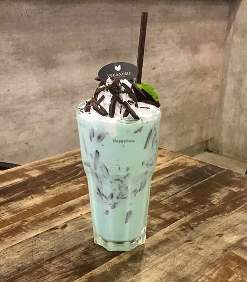 mint smoothie at Veganerie - Mercury Ville in Bangkok