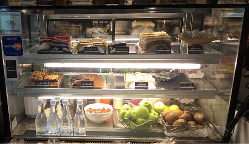 display case at Veganerie - Mercury Ville in Bangkok