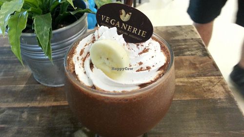 chocolate shake at Veganerie - Mercury Ville in Bangkok