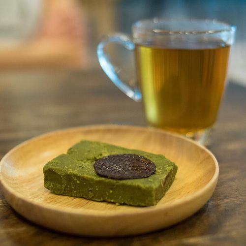 Vegan Matcha Brownie at Veganerie - Mercury Ville in Bangkok