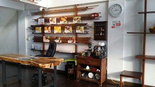 inside at Bamomboocafe in Chiang Mai