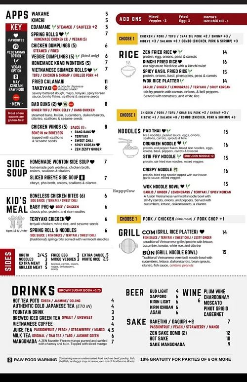  at ZEN Pho & Noodles Jacksonville in Jacksonville