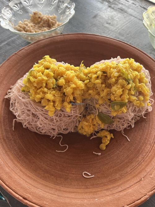 String Hoppers  at Green Cafe  in Hikkaduwa