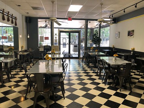 Inside at The Magnificat Cafe in Jacksonville