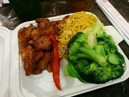 small combo with 1 main & 2 sides (huge portion) at Loving Hut in Santa Clara