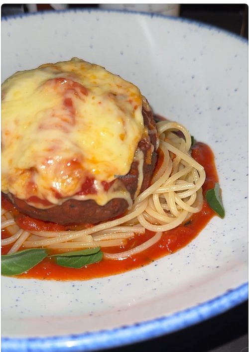 Pasta with vegan meat   at Skye in Sao Paulo