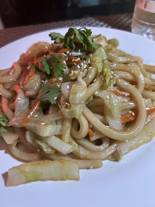 Vegan udon with veg   at Drunken Dumpling in Valletta
