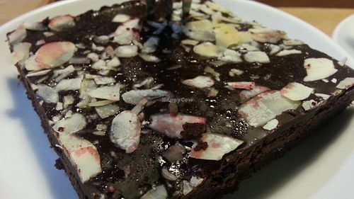 vegan brownie at W Gruncie Rzeczy in Warsaw