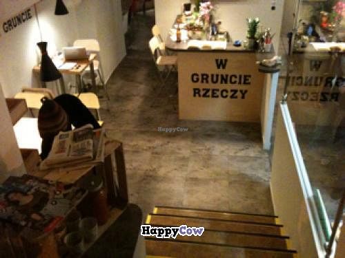 Looking Down from the Entrance at W Gruncie Rzeczy in Warsaw